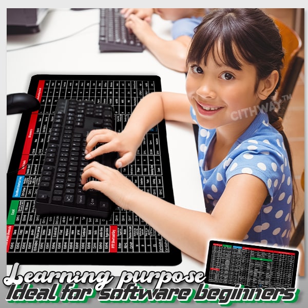 Cithway™ Easy-Learning Shortcut Keys Mouse Pad