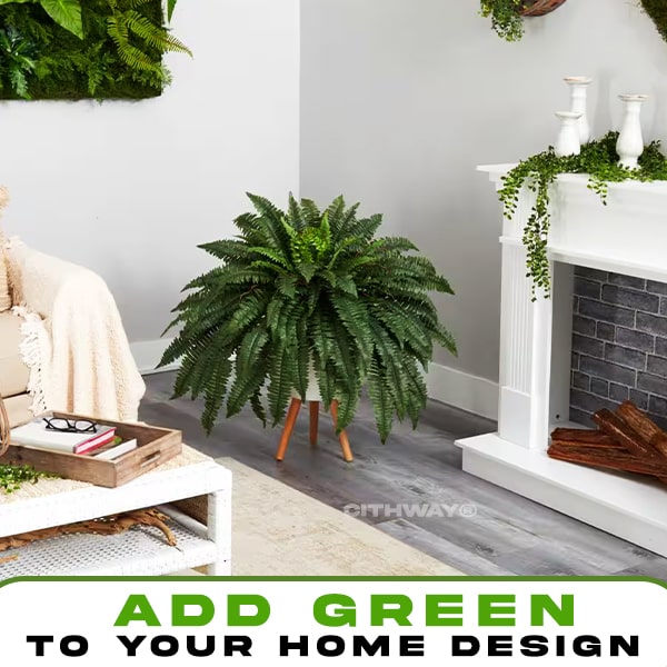 Cithway® Lifelike Artificial Boston Fern Plant Decoration