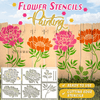 Cithway® Easy-Bloom Flower Art Fence Stencil