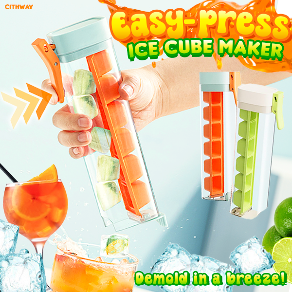 Cithway™ Easy-press One-handed Ice Cube Maker