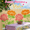 Cithway® Easy-Bloom Flower Art Fence Stencil