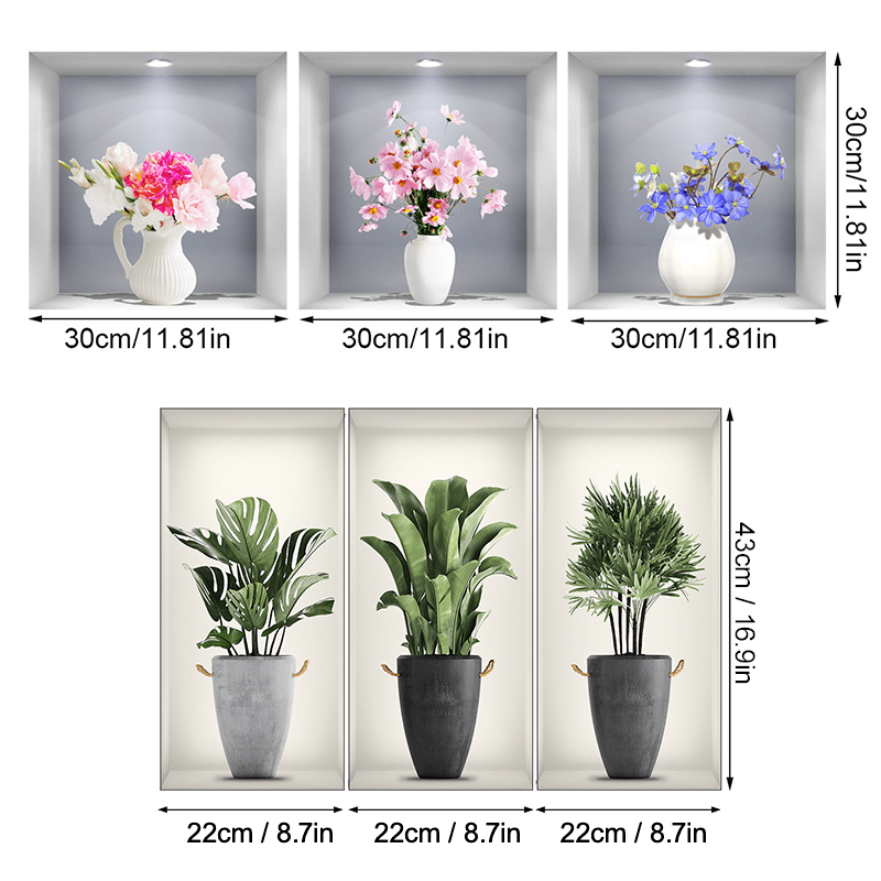 Cithway™ Self-Adhesive 3D Plant Wall Stickers