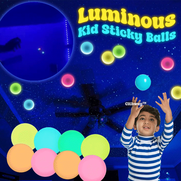 Cithway™ Clear Luminous Kid Sticky Glow Ball – jammypicky