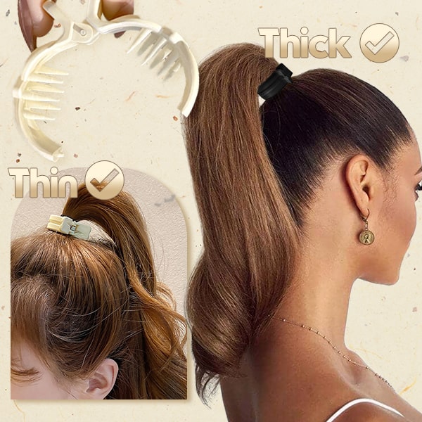 Fashion High Ponytail Matte Claw Clip